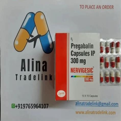 Nervigesic 300mg Pregabalin Cap 450mg At Rs 100 Stripe Pregabalin