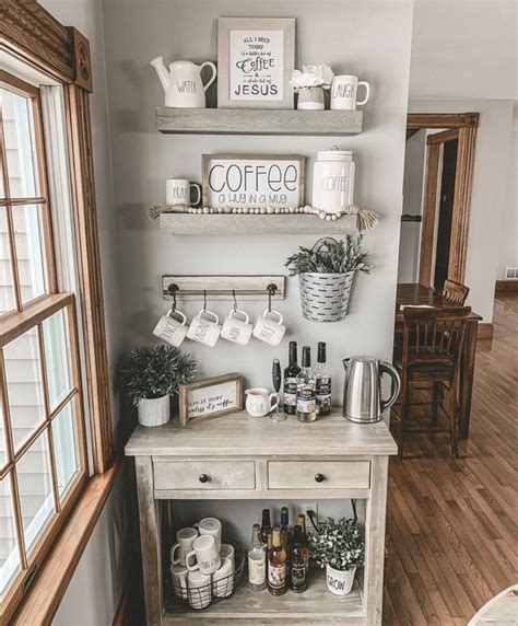 Beautiful Coffee Station Decor Ideas In