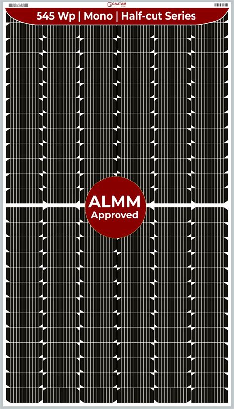 Gautam Solars 545 Wp Series Of 10BB Mono Solar Panels Are Now ALMM