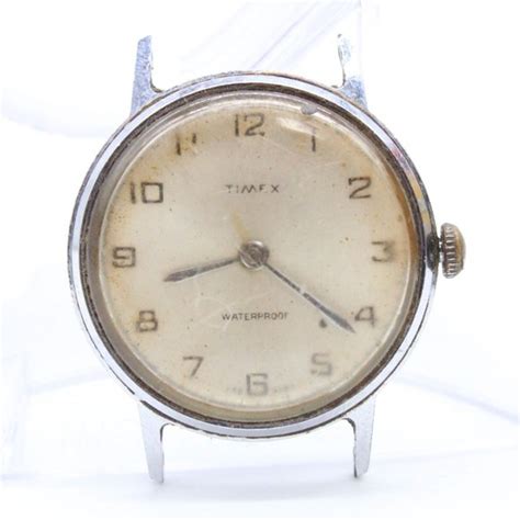 Timex Accessories Vintage Timex Watch Womens Silver Tone Stainless Steel Beige Dial Retro 9s