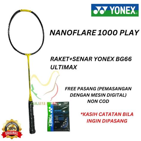 Jual Raket Yonex Badminton Bulutangkis Nanoflare Play Nano Flare