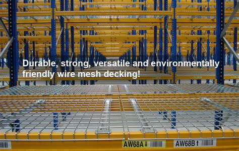 Warehouse Storage Welded Rigid Metal Wire Mesh Decking For Pallet