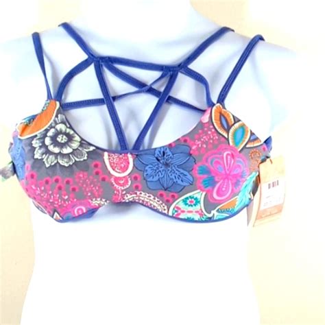 Maaji Swim New Maaji Reversible Bikini Top Medium Swim Multicolor