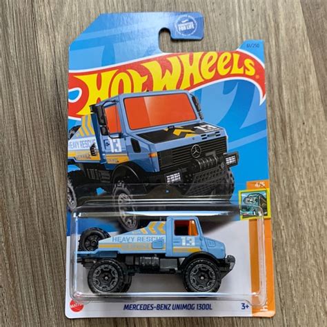 Mattel Toys Hot Wheels Mercedes Benz Unimog 30l Hw Haulers Hkj99 Hotwheels Mainline 2023