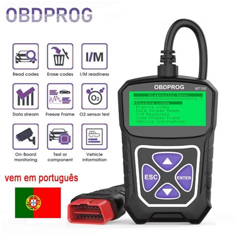 Scanner Automotivo Em Portugues - Scanner automotivo obdprog mt100 em Português | Shopee Brasil