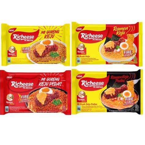 Jual Richeese Mi Goreng Kuah Ramen Keju Fire Level Dan Pedas