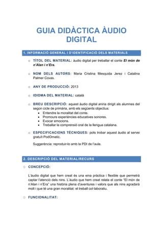 Guia didàctica àudio digital PDF