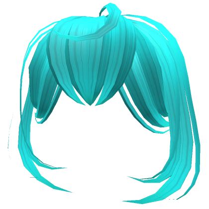 Loose Anime Messy Curtain Bangs In Teal S Code Price RblxTrade