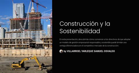 Construcción Y La Sostenibilidad