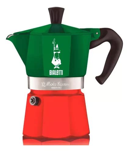 Cafetera Bialetti Moka Express Cafeteira Italiana Roja Y Verde