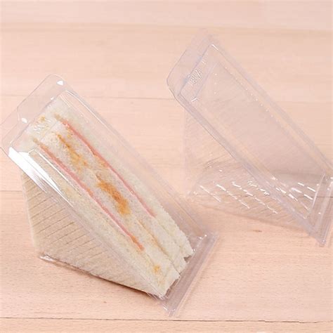 Transparent Disposable Plastic Triangle Cake Sandwich Blister Clamshell