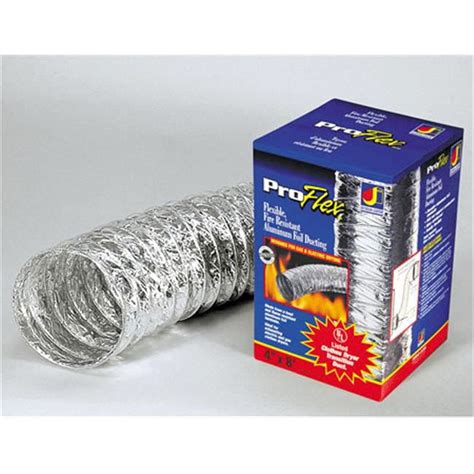 Dundas Jafine ProFlex 8 Ft L X 4 In D Silver Aluminum Dryer Vent Duct