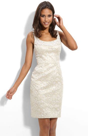 Maggy London Beaded Brocade Sheath Dress Nordstrom Rehearsal Dinner