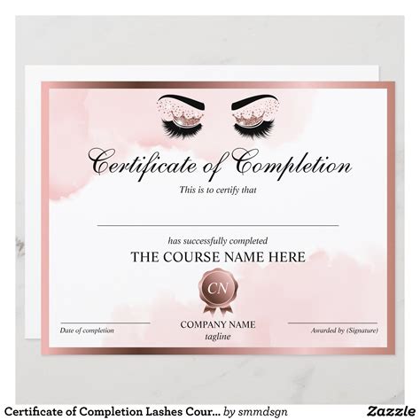 Finalizaci N Del Curso De Entrega De Certificados Zazzle Cejas