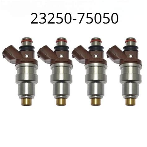 Set Of 4 Fuel Injectors 23250 75050 2325075050 For Toyota Tacoma 2 7L