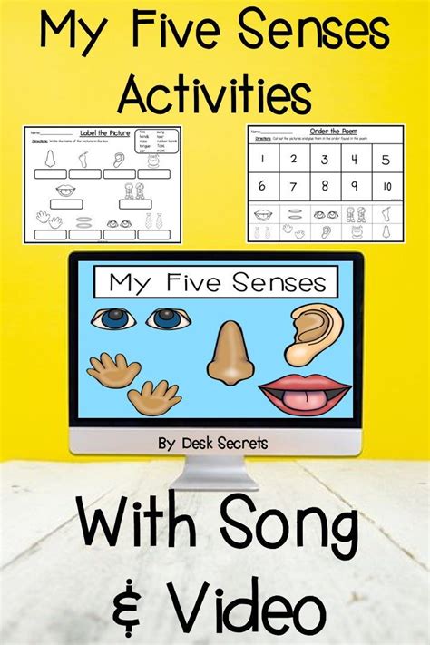 The Five Senses Poem Song & Video With Fall Writing Activities & More ...