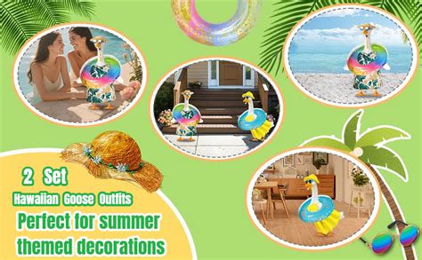 Amazon Set Summer Porch Goose Outfits Includes Bikini Set And Tropical Shirt Set Porch