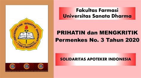 Farmasi Berita Ff Usd Prihatin Dan Mengkritik Permenkes No Tahun