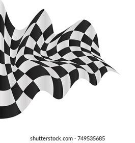 Checkered Race Flag Vector Illustration Isolated Stock Vector (Royalty ...