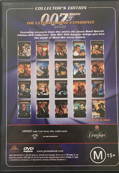 James Bond Special Edition DVD Sampler 2002