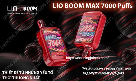 IJOY Lio Boom Max 7000 Puffs Pod 1 Lần Dùng Chính Hãng