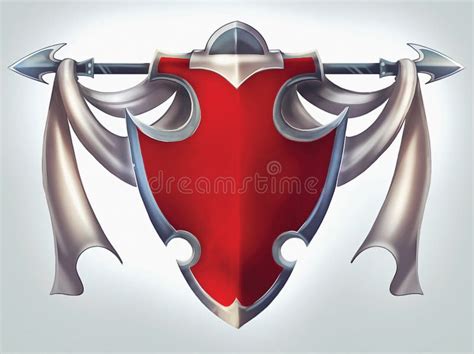 Shield With Emblem Of Order Of Knights Of Templars Stock Vector Illustration Of Arms Europe