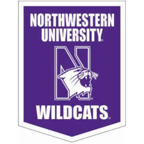 Northwestern Wildcats Wool Felt Vertical Podium Rafter Banner with ...