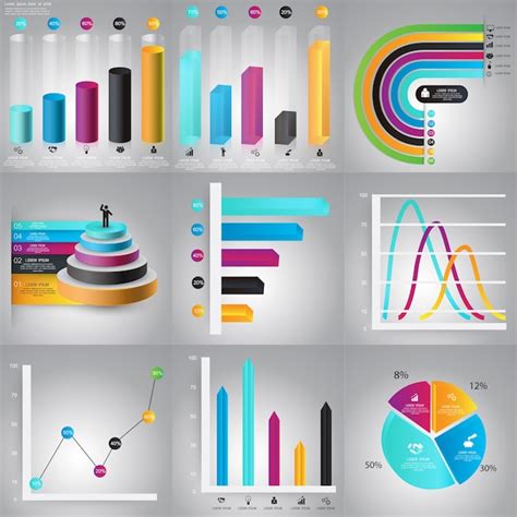 Premium Vector Infographics Design Templates Set