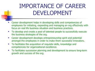 Career Development Ppt