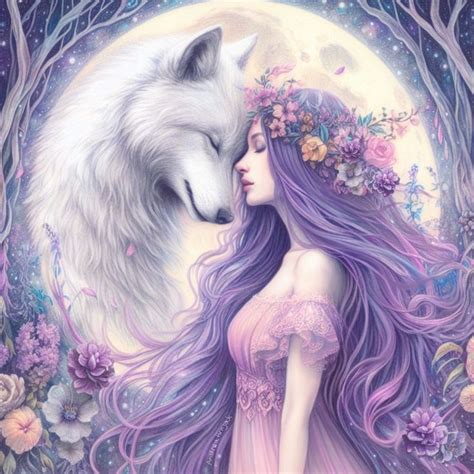 "Wolf Moon" Art Print for Sale by Andrea Hrnjak | Spirit animal art ...