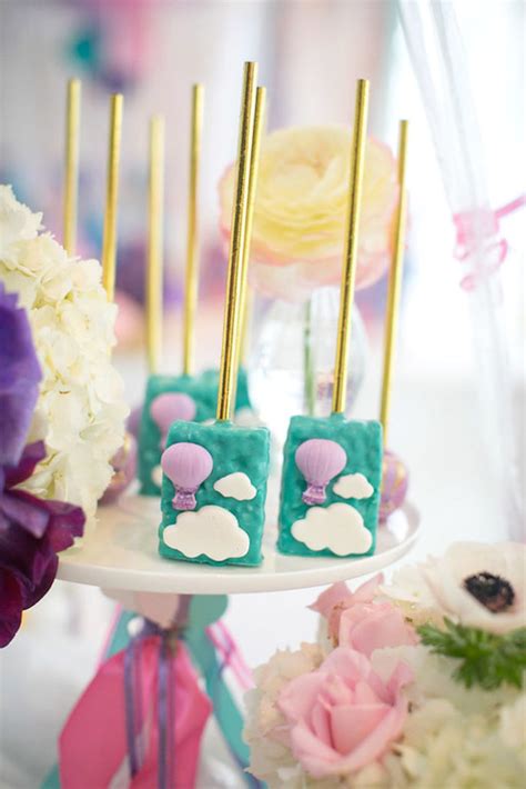 Kara S Party Ideas Girly Hot Air Balloon Birthday Party Kara S Party Ideas