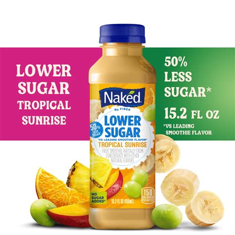 Naked Juice Lower Sugar Tropical Sunrise Flavored Smoothie Blend Fl Oz Kroger