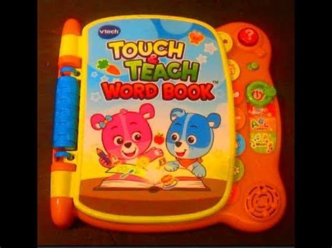 Vtech Touch Teach Word Book Interactive Youtube