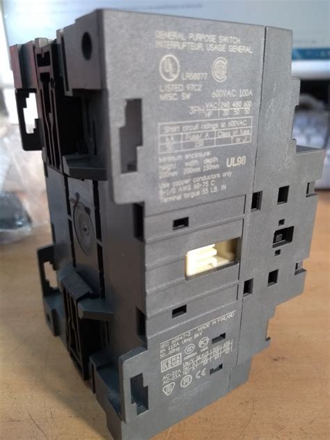 Interruptor De Desconexão Abb Ot100e3 115a 50...60hz 8kv. | Mercado Livre