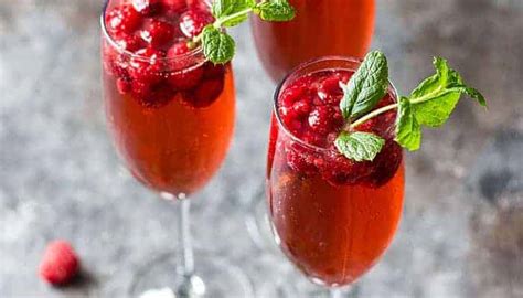 Raspberry Champagne Rum Punch The Blond Cook