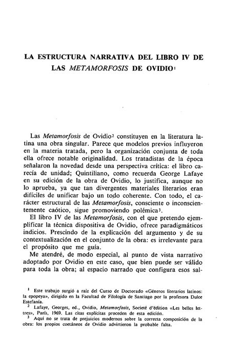 Dialnet La Estructura Narrativa Del Libro Ivde Las Metamorfosis De