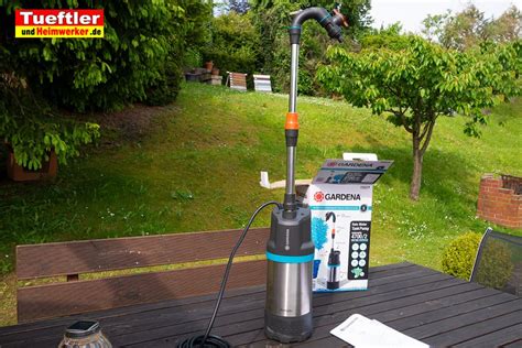 Regenfasspumpe Gardena Test Inox Automatik Garten Tauchpumpe