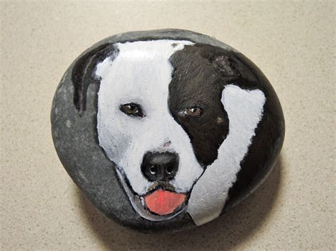 Dog Portrait Painted Rock Dog Portraits Painting Dog Paintings