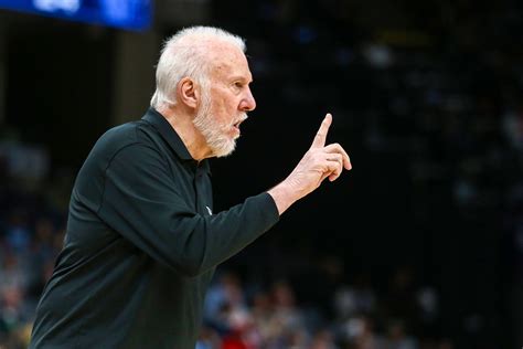 San Antonio Spurs head coach Gregg Popovich gives direction during the ...