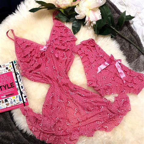 Cute Pink Sheer Lingerie Set Women S Fashion Swimwear Bikinis Swimsuits On Carousell