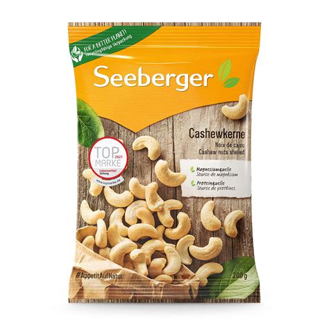 Seeberger Cashewkerne Er Pack Ganze Cashew N Sse Reich An