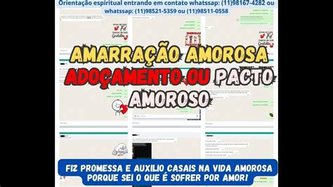 Amarração amorosa Adoçamento pactos Trabalhos Espirituais Tamara