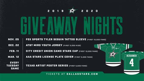 Stars announce 2019-20 promotional schedule | Dallas Stars