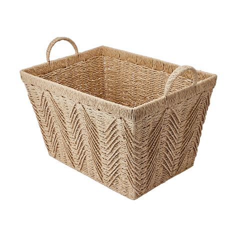 Rectangle Herringbone Basket Anko Target Australia