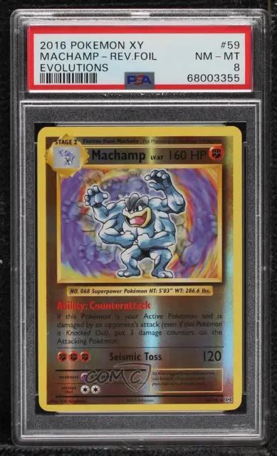 Pok Mon Xy Evolutions Th Anniversary Reverse Foil Machamp