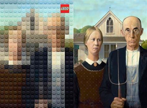 An Artist’s Minimalist Lego Recreations Of Famous Paintings Become Lego Ads Kunst Piraten