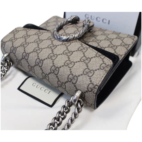 Gucci Dionysus Mini Gg Supreme Canvas Crossbody Bag Beige