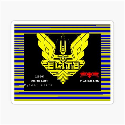 Elite Sticker For Sale By Simbatron Redbubble