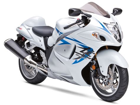 2009 Suzuki Hayabusa Gsx 1300 White Wallpapers Wallpapers Hd