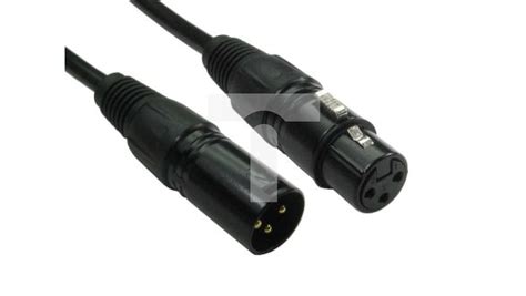 Zespół kablowy XLR, 20m, złącze A: Wtyk żeński XLR, złącze B: XLR ...
